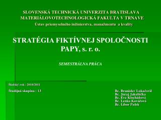 Školský rok : 2010/2011