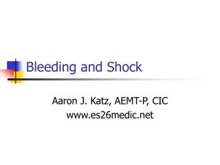 Bleeding and Shock