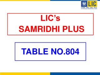 LIC’s SAMRIDHI PLUS