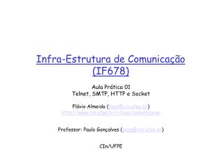 Infra-Estrutura de Comunicação (IF678)