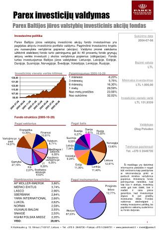 Parex investicijų valdymas
