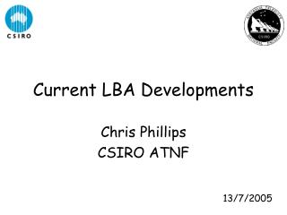 Current LBA Developments