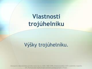 Vlastnosti trojúhelníku