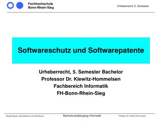 Softwareschutz und Softwarepatente