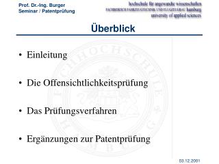 Überblick