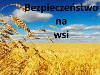 Bezpieczeństwo na wsi