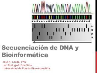 Secuenciación de DNA y Bioinformática