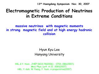 Hyun Kyu Lee Hanyang University