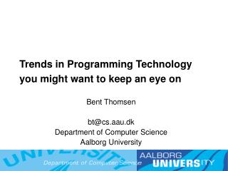 Trends in Programming Technology you might want to keep an eye on 