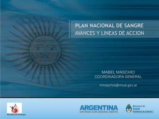 PLAN NACIONAL DE SANGRE