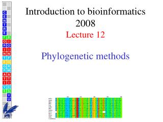 Phylogenetic methods