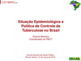 Tuberculose como problema de saúde pública e doença determinada e perpetuadora da miséria