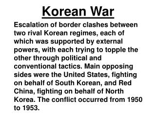 Korean War