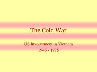 The Cold War