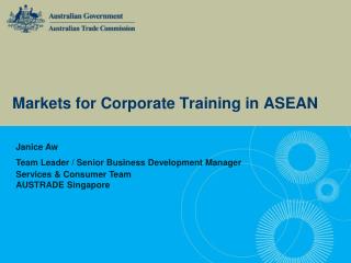 Markets for Corporate Training in ASEAN