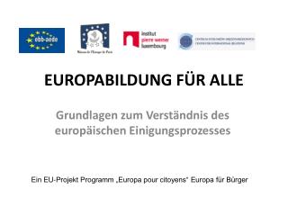 EUROPABILDUNG FÜR ALLE