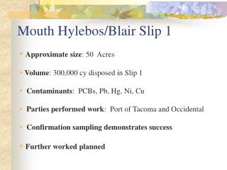 Mouth Hylebos/Blair Slip 1