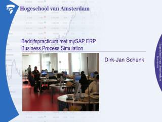 Bedrijfspracticum met mySAP ERP Business Process Simulation