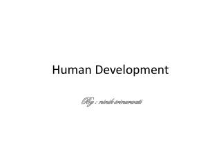 Human Development