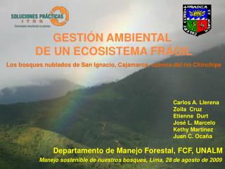 Departamento de Manejo Forestal, FCF, UNALM