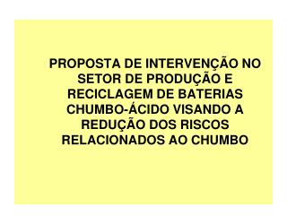 Organizações proponentes