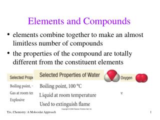 Elements and Compounds