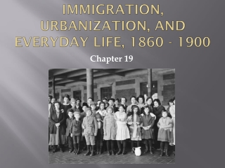 Immigration, Urbanization, and Everyday Life, 1860 - 1900