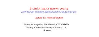 Centre for Integrative Bioinformatics VU (IBIVU)