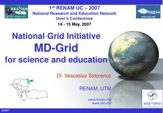National Grid Initiative MD-Grid for science and education