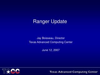 Ranger Update