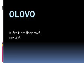 Olovo