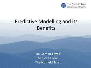 Predictive Modelling and its Benefits