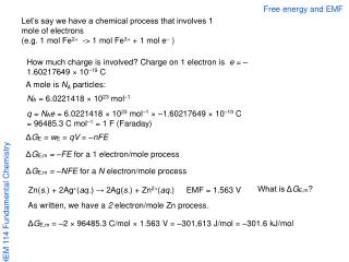 CHEM 114 Fundamental Chemistry