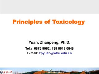 Principles of Toxicology