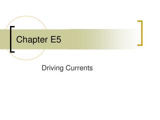 Chapter E5