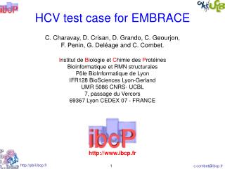 HCV test case for EMBRACE C. Charavay, D. Crisan, D. Grando, C. Geourjon,