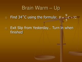 Brain Warm – Up