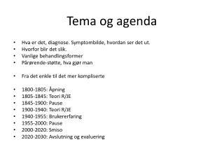 Tema og agenda