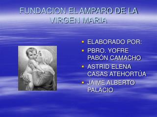 FUNDACION EL AMPARO DE LA VIRGEN MARIA