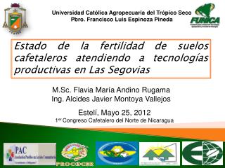 Estado de la fertilidad de suelos cafetaleros atendiendo a tecnologías productivas en Las Segovias