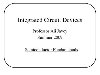 Integrated Circuit Devices