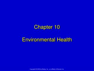 Chapter 10 Environmental Health