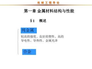 第一章 金属材料结构与性能