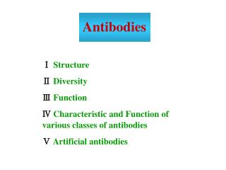 Ⅰ Structure Ⅱ Diversity Ⅲ Function