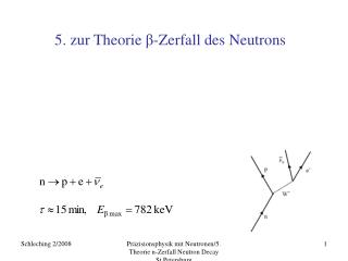 5. zur Theorie β -Zerfall des Neutrons