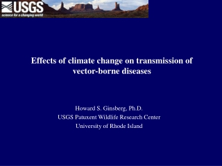 Effects of climate change on transmission of vector-borne diseases