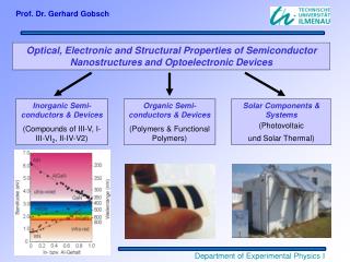 Inorganic Semi-conductors &amp; Devices (Compounds of III-V, I-III-VI 2 , II-IV-V2)