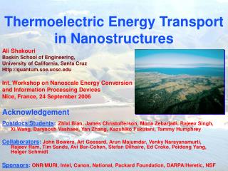 Thermoelectric Energy Transport in Nanostructures