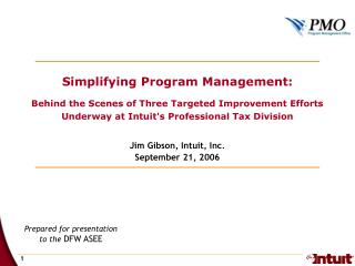 Jim Gibson, Intuit, Inc. September 21, 2006