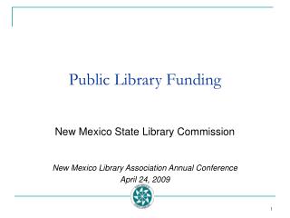 Public Library Funding